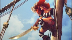 Woman ships pirates paint