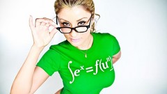 Woman shirts blondes girls with glasses