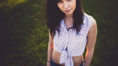 Woman shirts brunettes