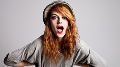 Woman shock long hair models