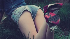 Woman Shoes Shorts legs models short shorts