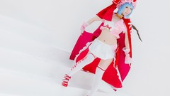 Woman Shoes wings white background hats navel red eyes bows 