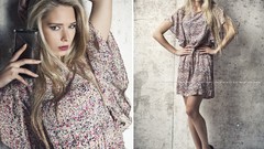 Woman shooting faces fashion blondes models portraits Deborah 