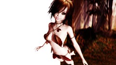 Woman short hair 3D girls