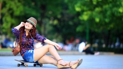 Woman Shorts asians models