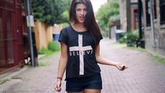 Woman Shorts fashion models