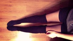 Woman Shorts legs knee socks body parts