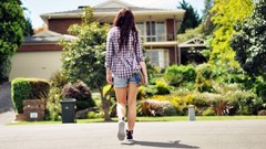 Woman Shorts skates legs