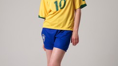 Woman Shorts t-shirts brunettes models Dasha Astafieva boobs 