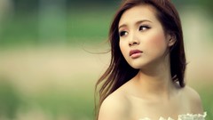 Woman shoulders asians brunettes