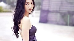 Woman shoulders asians brunettes models