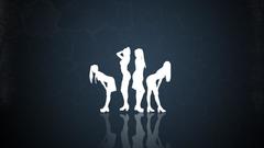 Woman silhouette girl