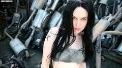 Woman silver brunettes Jade Starr