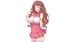 Woman Simple Background