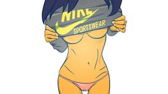 Woman Simple Background