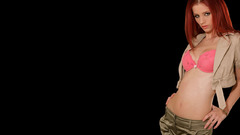 Woman Simple Background black