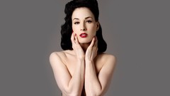 Woman Simple Background Dita Von Teese