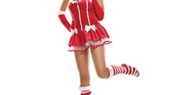 Woman Simple Background striped