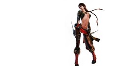 Woman Simple Background white