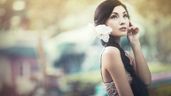 Woman Singapore asians brunettes