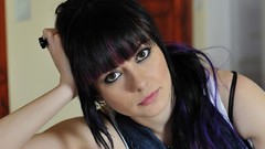 Woman singers models black hair Hungarian Lola (Singer)