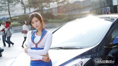 Woman sitting Hyundai asians models Korean Kim Ha Yul