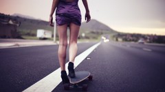 Woman Skateboarding skatergirl