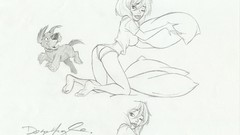 Woman sketches Dean Yeagle Dean Yeagle's Mandy