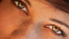 Woman skin Noses brown eyes brunettes models Tiffany Thompson