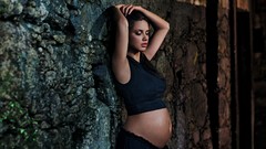 Woman skirts eye shadow brunettes adriana lima supermodels 