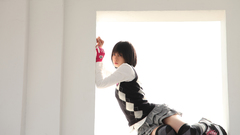 Woman skirts Japanese socks