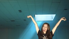 Woman skirts long hair green eyes brunettes miniskirts Skye 