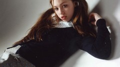 Woman skirts long hair green eyes TEENS teen miniskirts Skye 