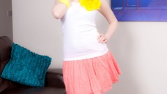 Woman skirts redheads Kloe Kane