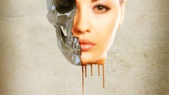 Woman skulls brunettes