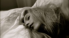 Woman sleeping blondes models lying down Dorothea Barth 