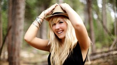 Woman smiley hats faces blondes Taylor McCutchan