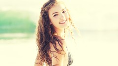 Woman smiling bikini