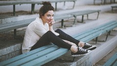 Woman smiling brunettes