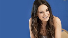 Woman smiling brunettes mila kunis