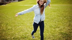 Woman smiling brunettes models