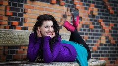 Woman smiling brunettes models