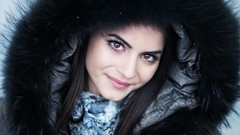 Woman smiling brunettes models