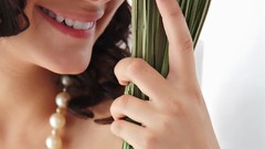 Woman smiling brunettes models Errotica-Archives magazine 