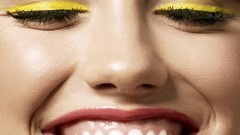 Woman smiling brunettes portraits