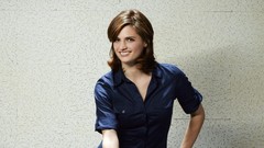 Woman smiling brunettes stana katic Castle TV Series