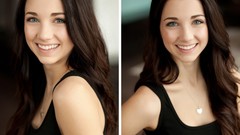 Woman smiling green eyes models emily rudd