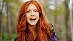Woman smiling redheads