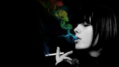 Woman smoke