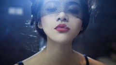 Woman smoke lips smoking